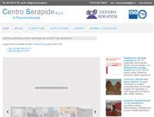 Tablet Screenshot of centroserapide.it
